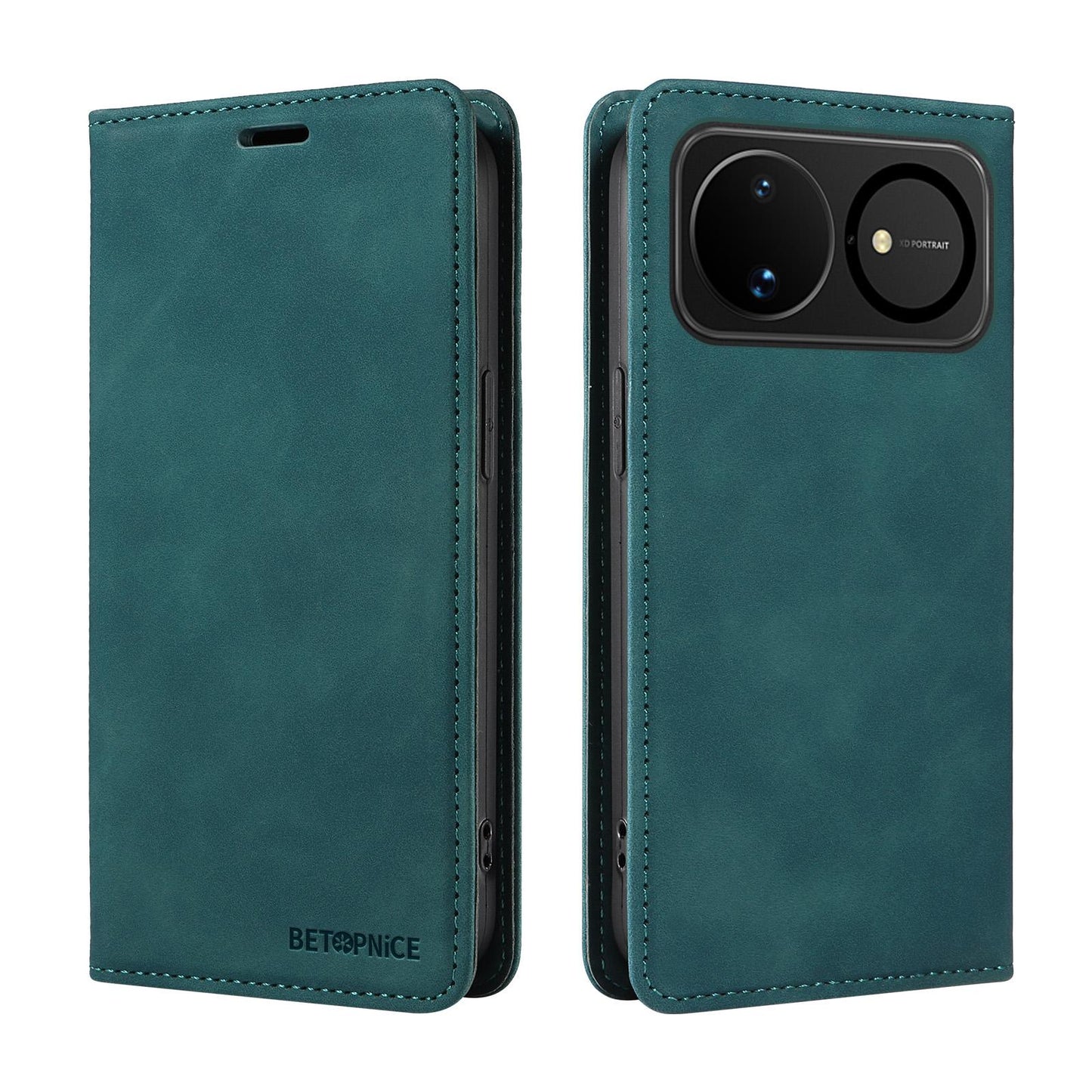For Huawei nova 16 BETOPNICE Suction RFID Anti-theft Leather Phone Case(Green)