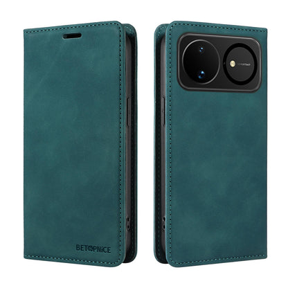 For Huawei nova 16 BETOPNICE Suction RFID Anti-theft Leather Phone Case(Green)
