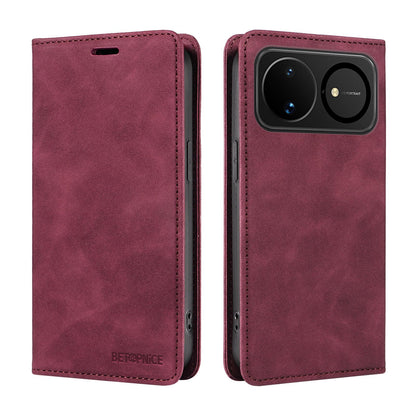 For Huawei nova 16 BETOPNICE Suction RFID Anti-theft Leather Phone Case(Wine Red)