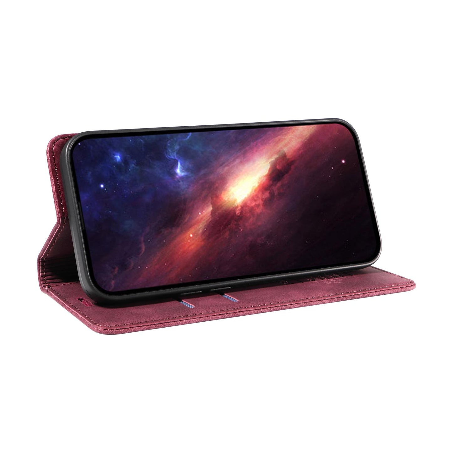 For Huawei nova 16 BETOPNICE Suction RFID Anti-theft Leather Phone Case(Wine Red)