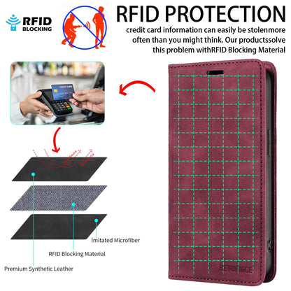 For Huawei nova 16 BETOPNICE Suction RFID Anti-theft Leather Phone Case(Wine Red)