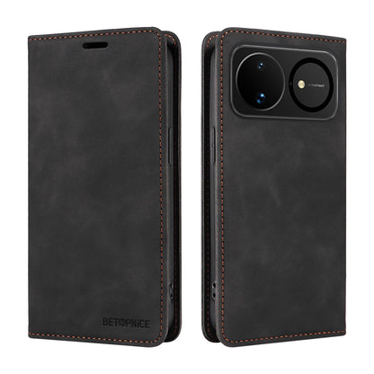 For Huawei nova 16 BETOPNICE Suction RFID Anti-theft Leather Phone Case(Black)