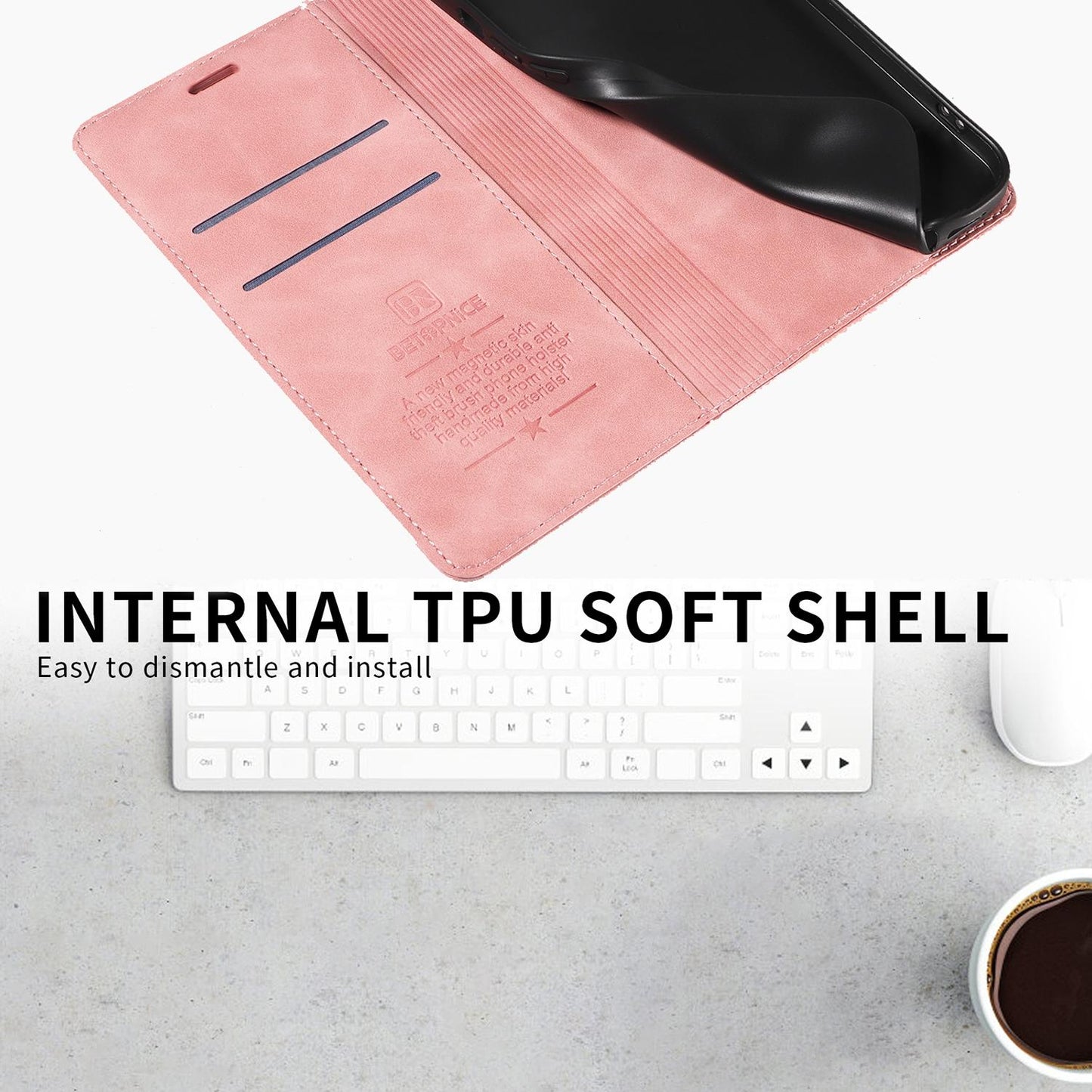 For Huawei nova 16 BETOPNICE Suction RFID Anti-theft Leather Phone Case(Pink)