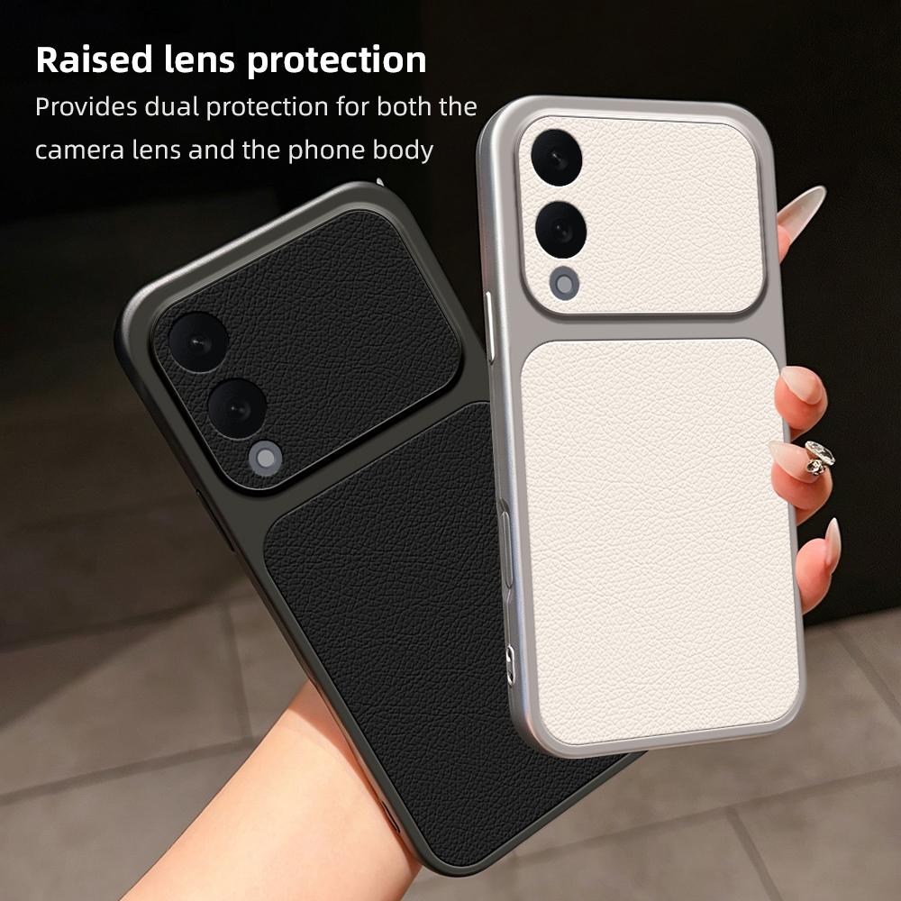 For Galaxy S25 Edge 5G Lambskin Series Skin Feel Shockproof Phone Case(Purple)