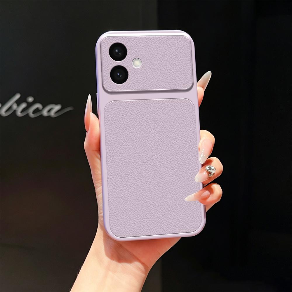 For Galaxy S26 Edge 5G Lambskin Series Skin Feel Shockproof Phone Case(Purple)