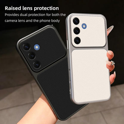 For Galaxy S26+ 5G Lambskin Series Skin Feel Shockproof Phone Case(Purple)