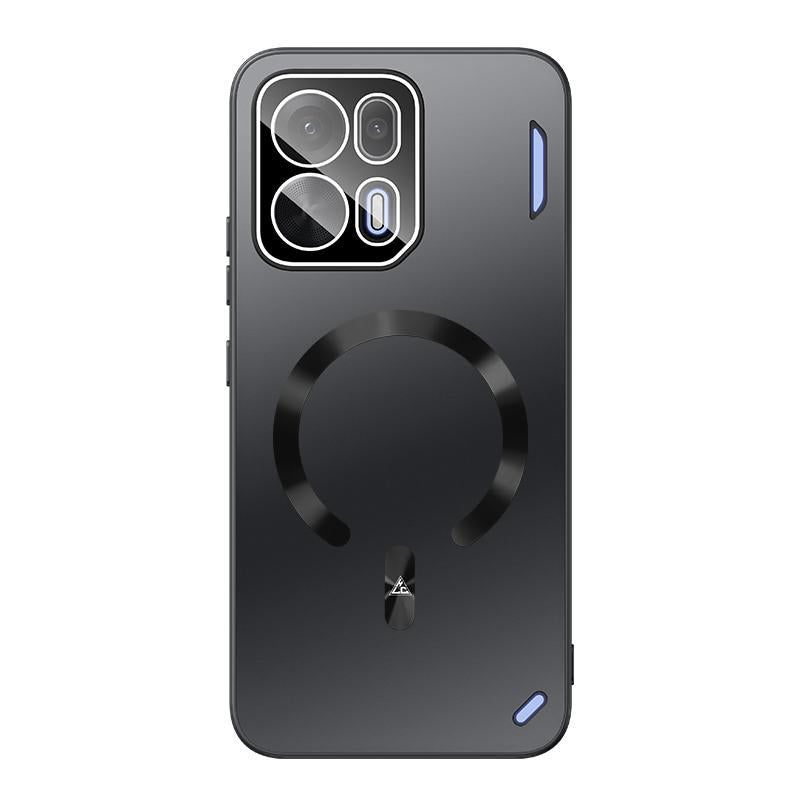 For OPPO K15 Pro 5G Ice Magnetic Explosion-proof Lens Film PC Phone Case - Graphite Black - EDA009251202A