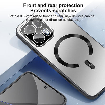 For OPPO K15 Pro+ Ice Magnetic Explosion-proof Lens Film PC Phone Case - Moonlight Blue - EDA009251203B