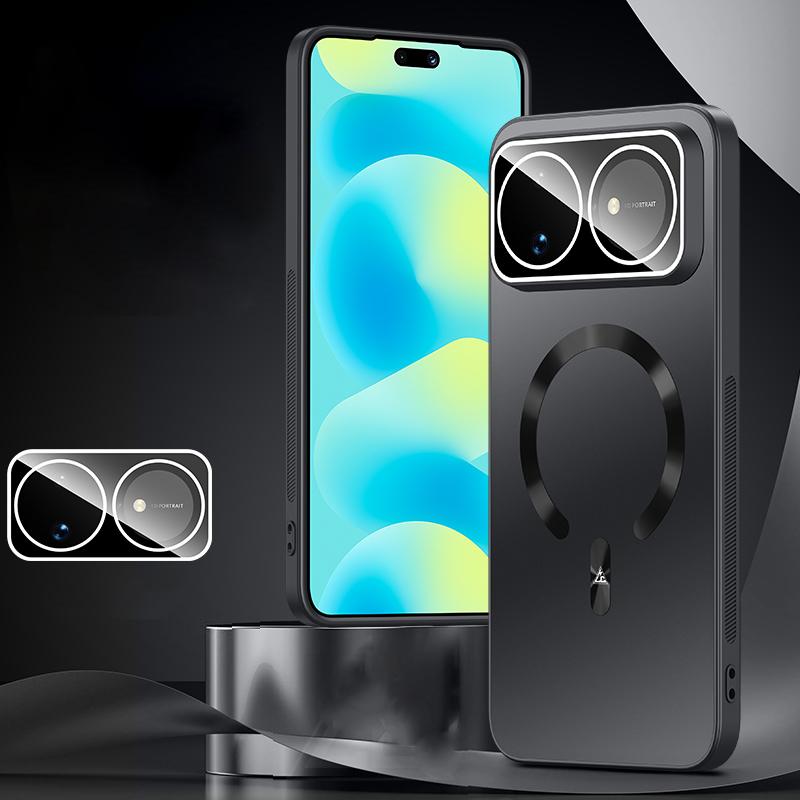 For Huawei nova 16 Ice Magnetic Explosion-proof Lens Film PC Phone Case - Graphite Black - EDA009253811A