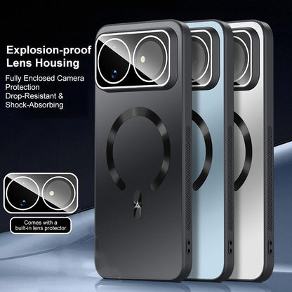 For Huawei nova 16 Ice Magnetic Explosion-proof Lens Film PC Phone Case - Graphite Black - EDA009253811A