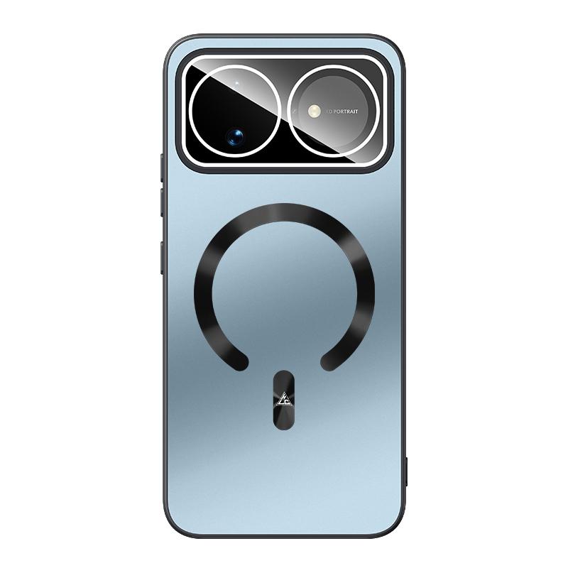 For Huawei nova 16 Ice Magnetic Explosion-proof Lens Film PC Phone Case - Moonlight Blue - EDA009253811B
