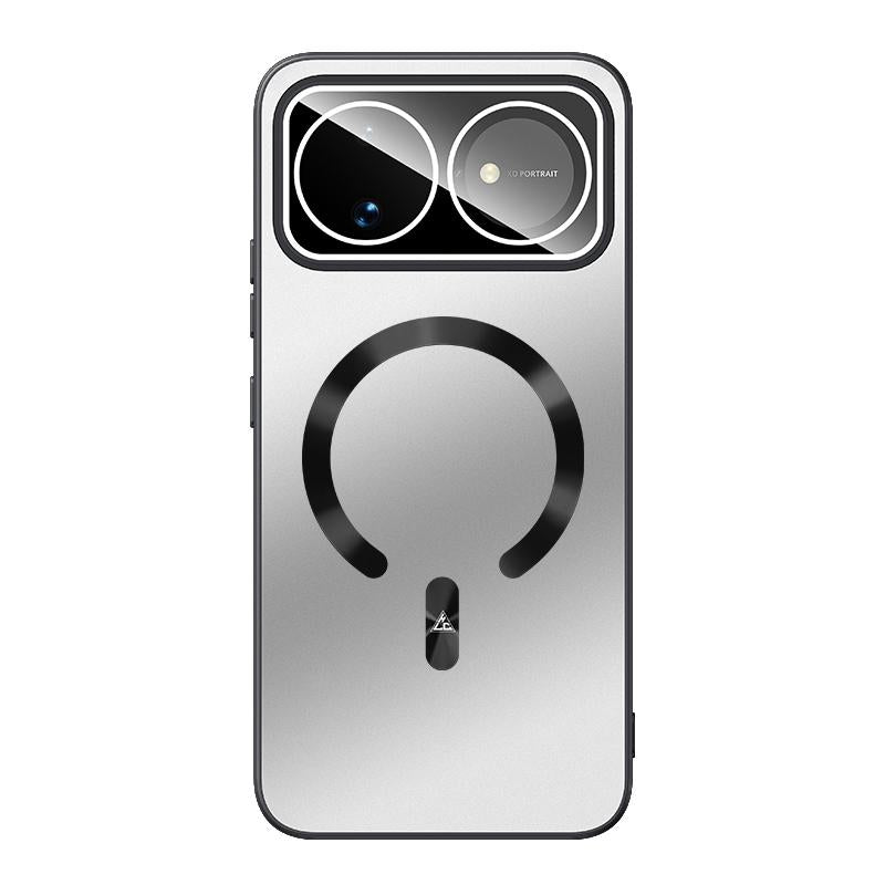For Huawei nova 16 Ice Magnetic Explosion-proof Lens Film PC Phone Case - Space Silver - EDA009253811C