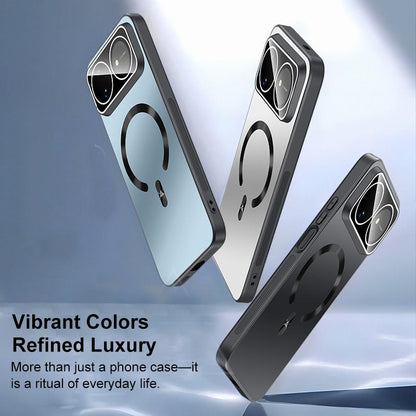 For Huawei nova 16 Ice Magnetic Explosion-proof Lens Film PC Phone Case - Space Silver - EDA009253811C