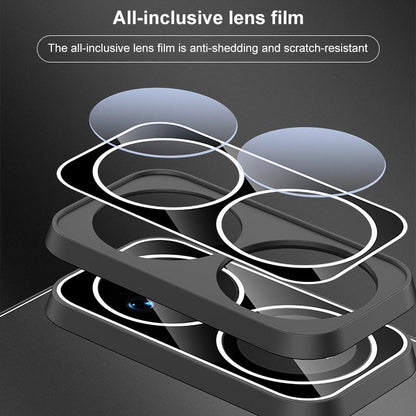 For Huawei nova 16 Pro Golden Shield Metal Frosted Lens Film Phone Case - Blue - EDA009254712B