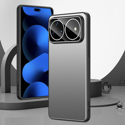 For Huawei nova 16 Ultra Golden Shield Metal Frosted Lens Film Phone Case - Silver Grey - EDA009254713C