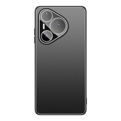 For Huawei Pura 90 Pro 5G Golden Shield Metal Frosted Lens Film Phone Case - Black - EDA009254714A