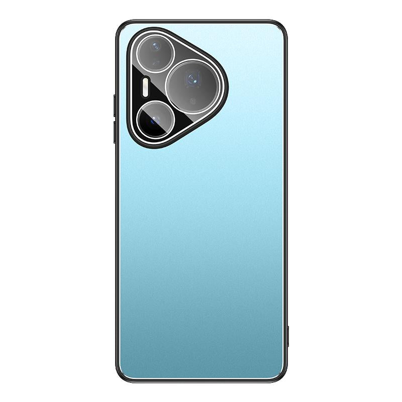 For Huawei Pura 90 Pro 5G Golden Shield Metal Frosted Lens Film Phone Case - Blue - EDA009254714B