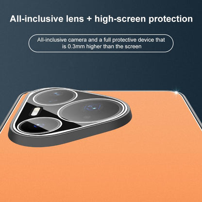 For Huawei Pura 90 Pro 5G Golden Shield Metal Frosted Lens Film Phone Case - Orange - EDA009254714D