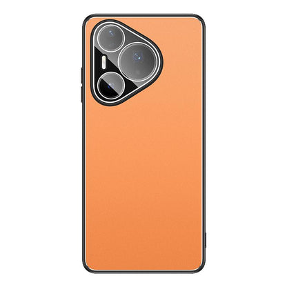 For Huawei Pura 90 Pro Max 5G Golden Shield Metal Frosted Lens Film Phone Case - Orange - EDA009254715D