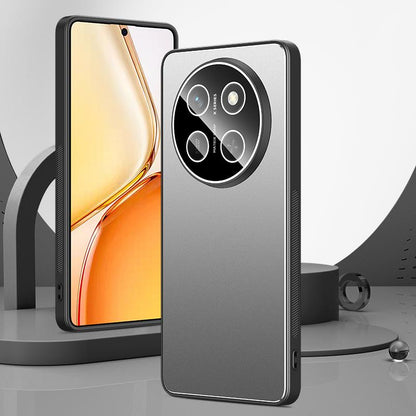 For Honor X80 Pro Max 5G Golden Shield Metal Frosted Lens Film Phone Case - Silver Grey - EDA009254909C