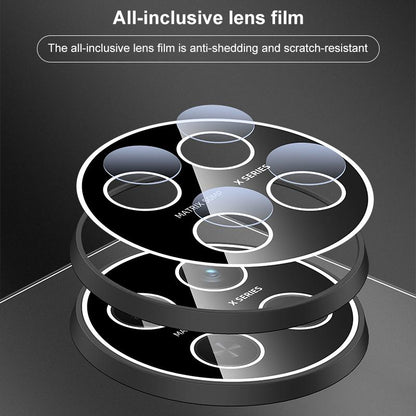 For Honor X80 Pro Max 5G Golden Shield Metal Frosted Lens Film Phone Case - Silver Grey - EDA009254909C