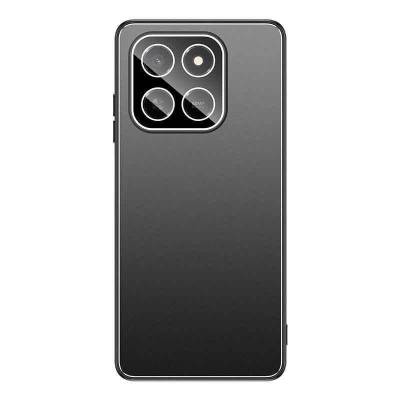 For Honor Play X80 Pro 5G Golden Shield Metal Frosted Lens Film Phone Case - Black - EDA009254911A