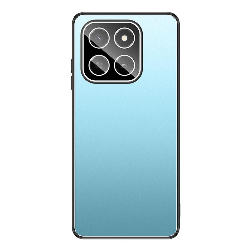 For Honor Play X80 Pro 5G Golden Shield Metal Frosted Lens Film Phone Case - Blue - EDA009254911B