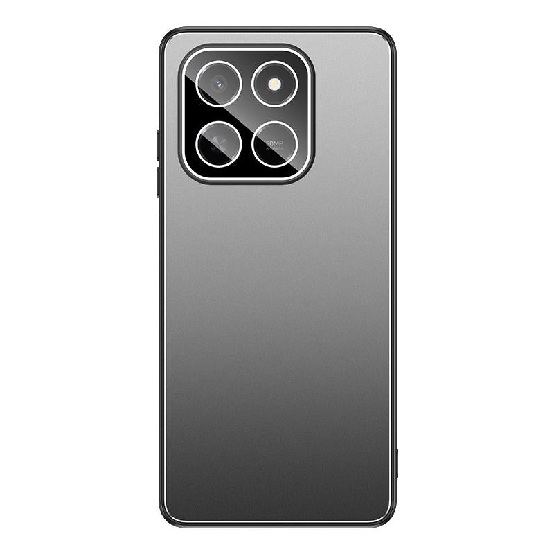 For Honor Play X80 Pro 5G Golden Shield Metal Frosted Lens Film Phone Case - Silver Grey - EDA009254911C