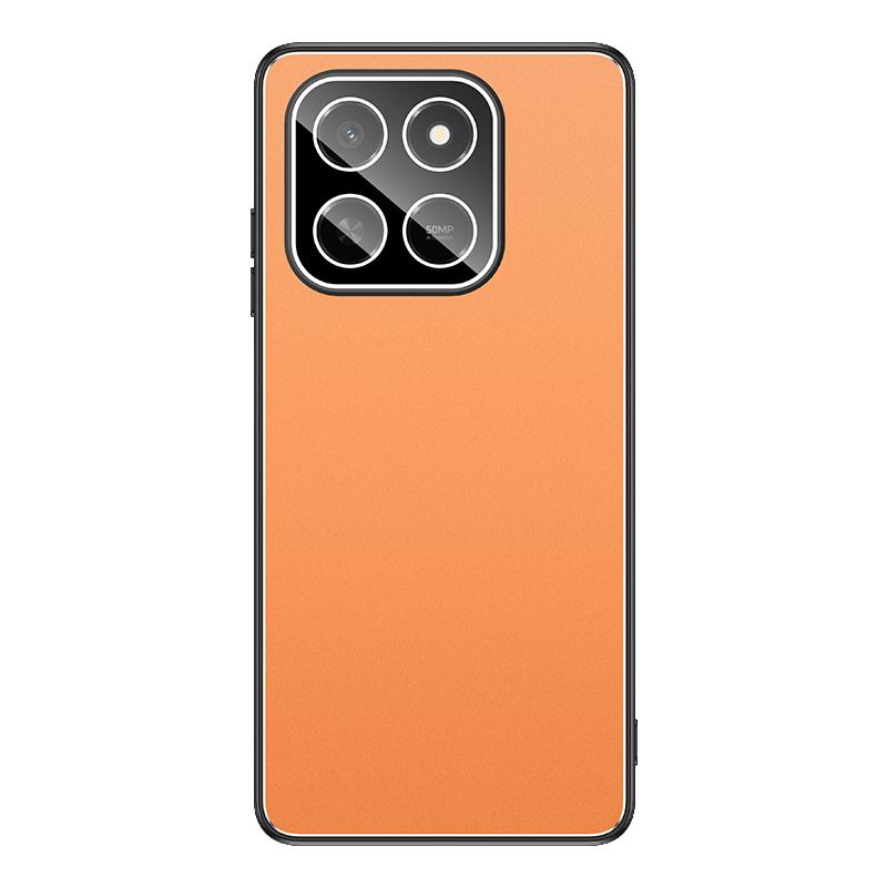 For Honor Play X80 Pro 5G Golden Shield Metal Frosted Lens Film Phone Case - Orange - EDA009254911D