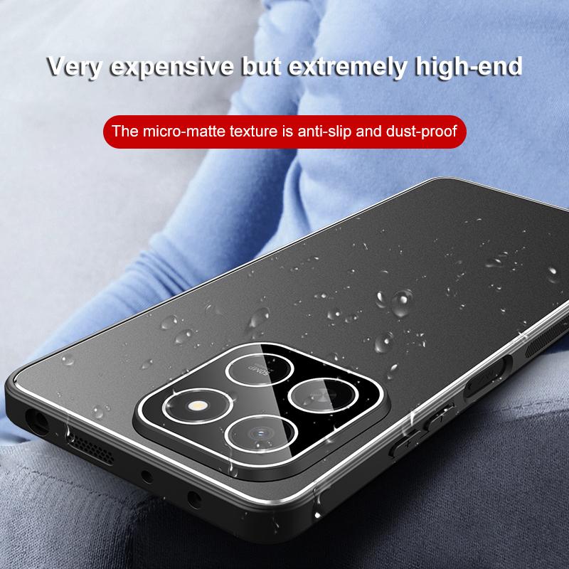 For Honor Play X80 Pro 5G Golden Shield Metal Frosted Lens Film Phone Case - Orange - EDA009254911D