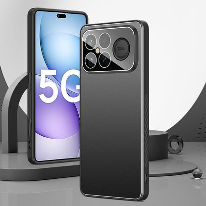 For Redmi K90 Pro Max / Poco F8 Ultra 5G Golden Shield Metal Frosted Lens Film Phone Case(Black)