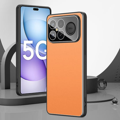 For Redmi K90 Pro Max / Poco F8 Ultra 5G Golden Shield Metal Frosted Lens Film Phone Case(Orange)