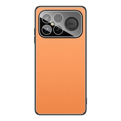 For Redmi K90 Pro Max / Poco F8 Ultra 5G Golden Shield Metal Frosted Lens Film Phone Case(Orange)