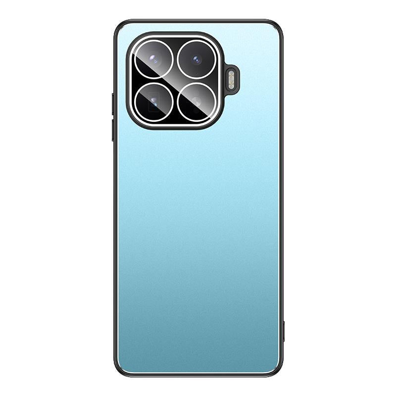 For Xiaomi 17T 5G Golden Shield Metal Frosted Lens Film Phone Case - Blue - EDA009255304B