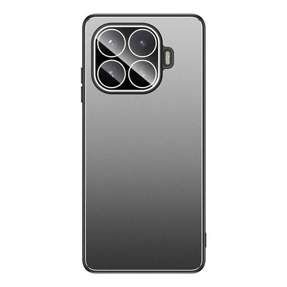 For Xiaomi 17T 5G Golden Shield Metal Frosted Lens Film Phone Case - Silver Grey - EDA009255304C