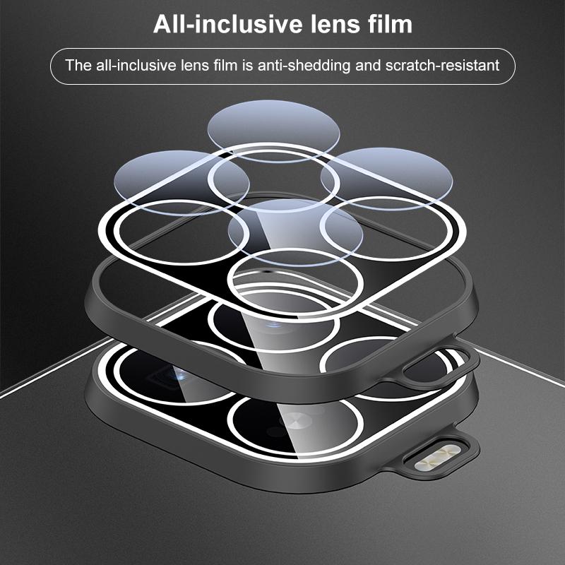 For Xiaomi 17T Pro 5G Golden Shield Metal Frosted Lens Film Phone Case - Black - EDA009255305A