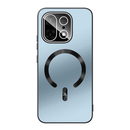For OnePlus Turbo 6X 5G Ice Magnetic Explosion-proof Lens Film PC Phone Case - Moonlight Blue - EDA009255905B