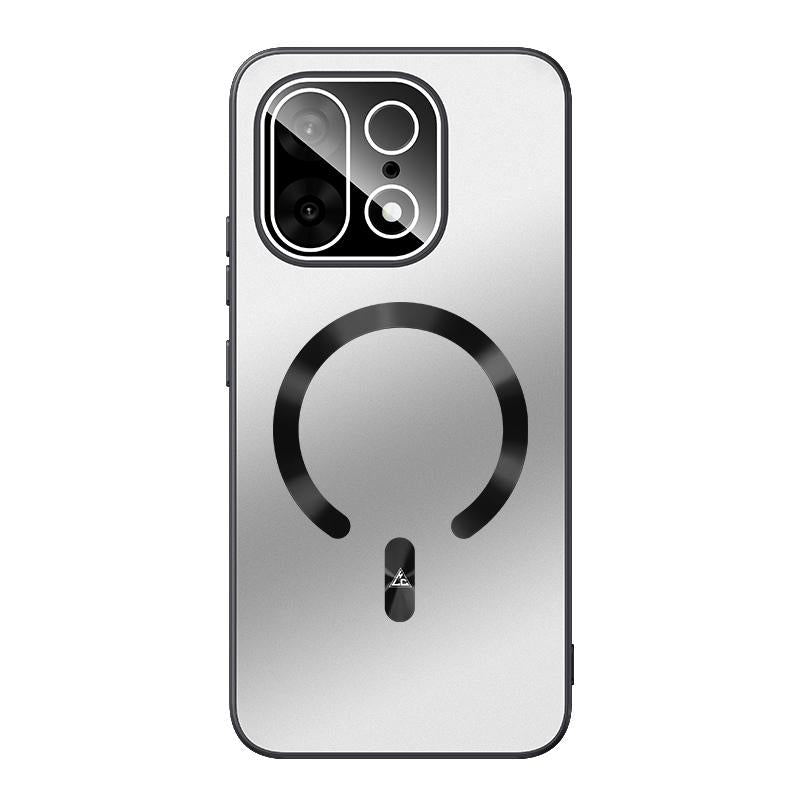 For OnePlus Turbo 6X 5G Ice Magnetic Explosion-proof Lens Film PC Phone Case - Space Silver - EDA009255905C
