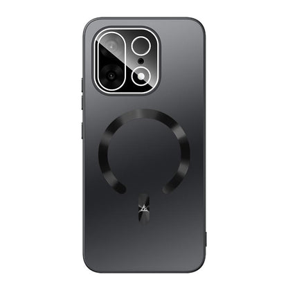 For OnePlus Turbo 6X Pro 5G Ice Magnetic Explosion-proof Lens Film PC Phone Case - Graphite Black - EDA009255906A