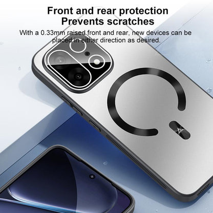 For OnePlus Turbo 6X Pro 5G Ice Magnetic Explosion-proof Lens Film PC Phone Case - Moonlight Blue - EDA009255906B