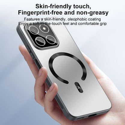 For Honor Play 80 Pro 5G Ice Magnetic Explosion-proof Lens Film PC Phone Case - Graphite Black - EDA009256210A