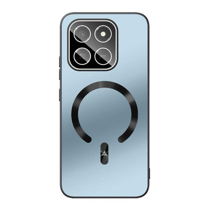 For Honor Play 80 Pro 5G Ice Magnetic Explosion-proof Lens Film PC Phone Case - Moonlight Blue - EDA009256210B