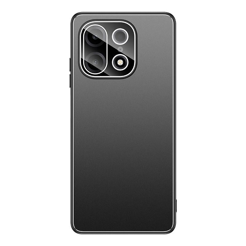 For OnePlus Turbo 6X Pro 5G Golden Shield Metal Frosted Lens Film Phone Case - Black - EDA009261306A