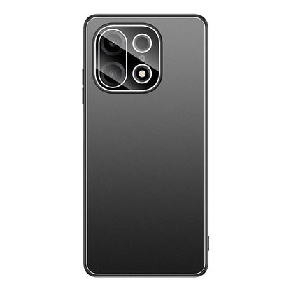 For OnePlus Turbo 6X Pro 5G Golden Shield Metal Frosted Lens Film Phone Case - Black - EDA009261306A