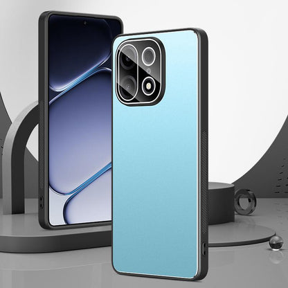 For OnePlus Turbo 6X Pro 5G Golden Shield Metal Frosted Lens Film Phone Case - Blue - EDA009261306B