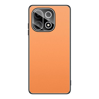For OnePlus Turbo 6X Pro 5G Golden Shield Metal Frosted Lens Film Phone Case - Orange - EDA009261306D
