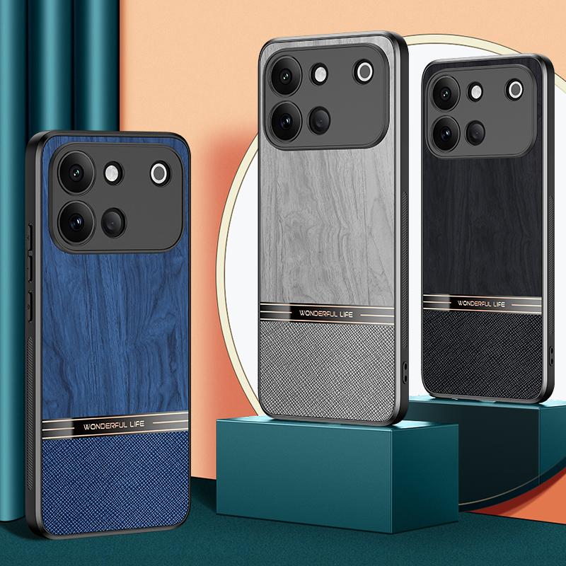 For vivo S60 5G Bionic Tree Texture Full Coverage Phone Case - Black - EDA009266812A