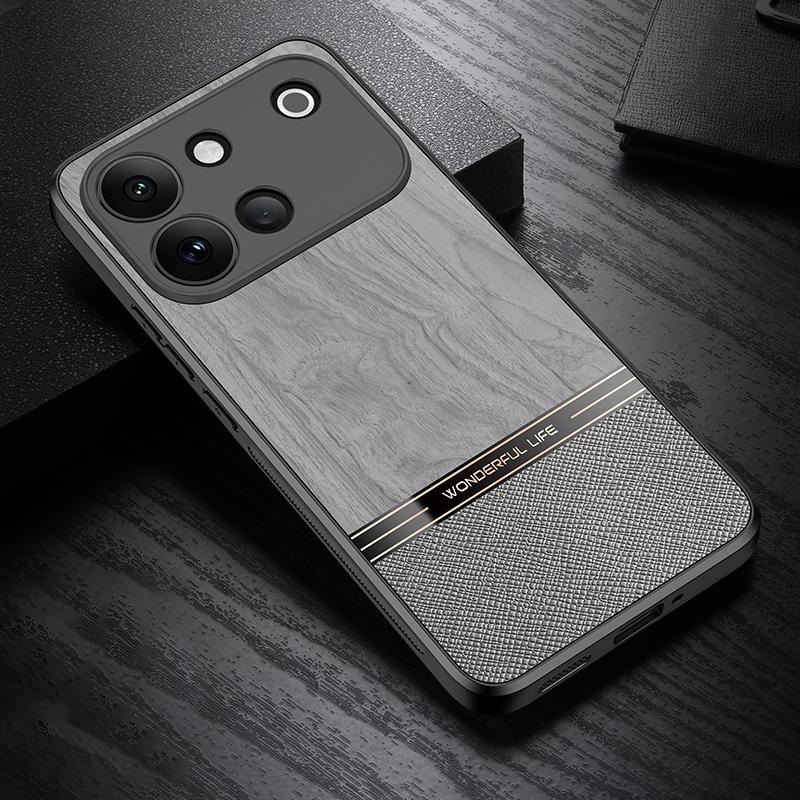 For vivo S60 5G Bionic Tree Texture Full Coverage Phone Case - Grey - EDA009266812B