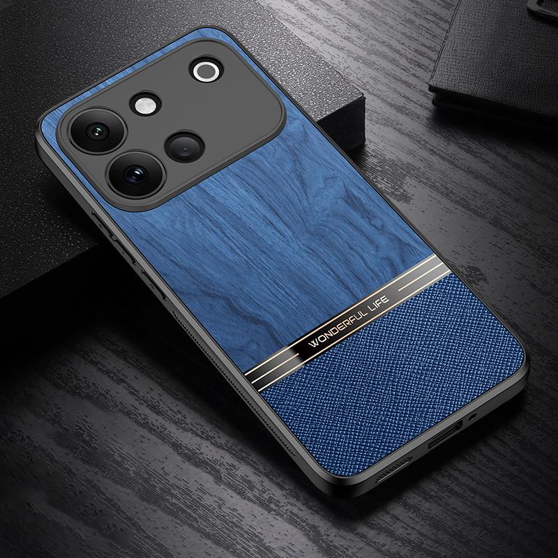 For vivo S60 5G Bionic Tree Texture Full Coverage Phone Case - Blue - EDA009266812C