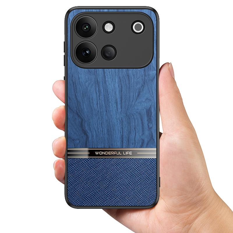 For vivo S60 5G Bionic Tree Texture Full Coverage Phone Case - Blue - EDA009266812C